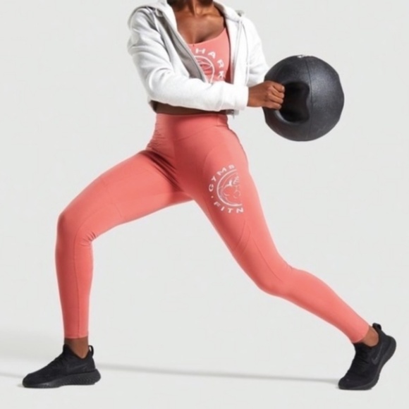 Gymshark Pants - Gymshark Legacy Fitness Leggings Moroccan Brick S